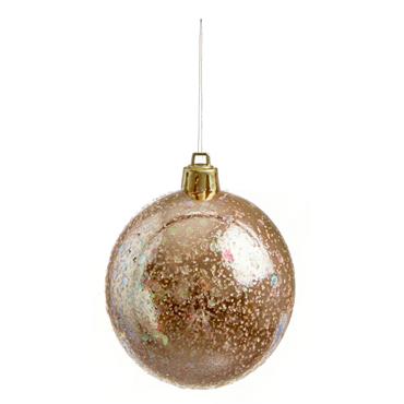 PREMIER BAUBLE ROSE GOLD GLITTER