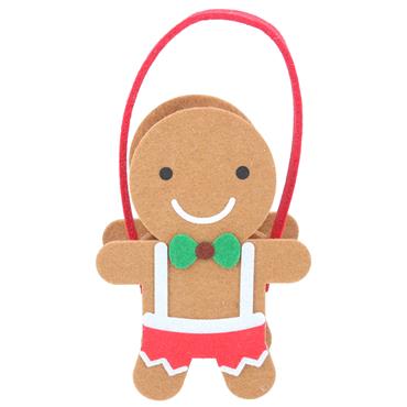 GISELA GRAHAM FELT GINGERBREAD MAN BAG