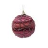 KAEMINGK BAUBLE FOAM SWIRL BURGUNDY