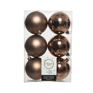 KAEMINGK BAUBLE COPPER X6 SHATTERPROOF