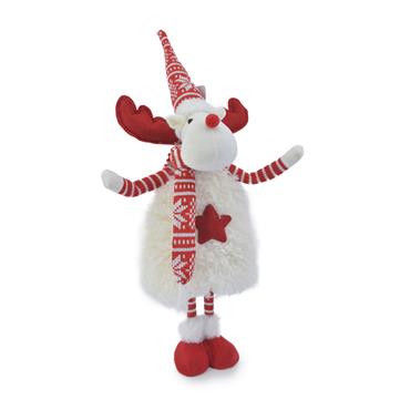 PREMIER DECORATIONS REINDEER 55CM WHITE SKANDI