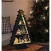 KONSTSMIDE WOOD CHRISTMAS TREE B/O