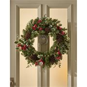 IVY BERRY 66CM WREATH PRELIT