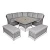 MONTE CARLO STONE LARGE SQUARE DINING MODULAR SET