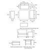 MONTE CARLO STONE LARGE SQUARE DINING MODULAR SET