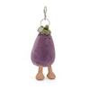 JELLYCAT AMUSEABLES AUBERGINE BAG CHARM