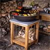 PLANCHA KADAI 84CM W/TRIPOD PULLEY