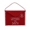 FESTIVE HANGING RED FELT ENVELOPE LETTERS TO SANTA