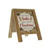 FESTIVE DOUBLE SIDED WOODEN BOARD GINGERBREAD SIGN