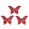 PREMIER DECORATIONS PLUM BUTTERFLY CLIP 14.5CM
