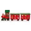 PREMIER DECORATIONS WOODEN TRAIN ADVENT WITH TWO CARRIAGES 45CM