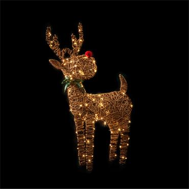 PREMIER DECORATIONS BIG NOSE REINDEER W/120 WARM WHITE LED