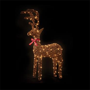 PREMIER DECORATIONS STANDING REINDEER W/120 WARM WHITE LED