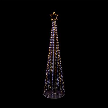PREMIER DECORATIONS FLEXIBRIGHT PYRAMID TREE 4M