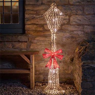 THREE KINGS GLITTERTWIST LAMP POST 120CM - GOLD,