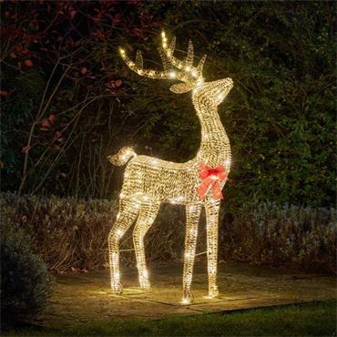 THREE KINGS GLITTERTWIST REINDEER 140CM - GOLD,
