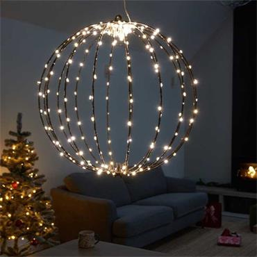 THREE KINGS 240 LED TWINKLE ORB, WARM WHITE 40CM,