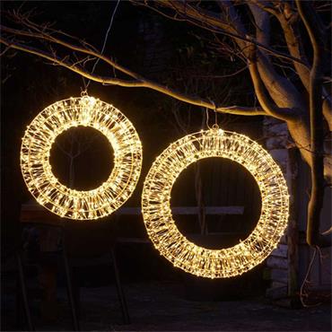 THREE KINGS 960 LED GALAXY WREATH - WARM WHITE,