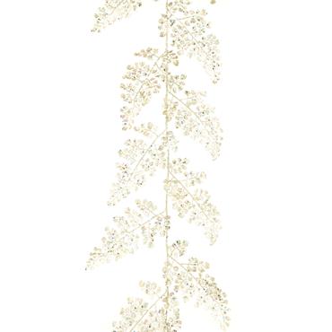 FLORALSILK SPARKLE MAIDENHAIR GARLAND 180CM  PLATINUM