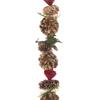 FLORALSILK ROSE PINE CONE GARLAND 150CM