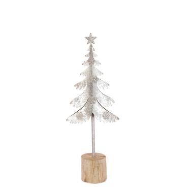FLORALSILK METAL SNOWFLAKE TREE 40CM
