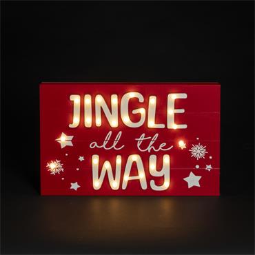 FLORALSILK WOOD JINGLE ALL THE WAY LED