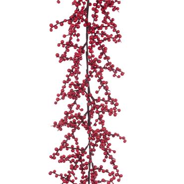 FLORALSILK WILD RED BERRY GARLAND 180CM