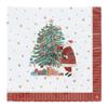 GISELA GRAHAM NOSTALGIA PAPER SANTA/TREE NAPKINS PACK/20