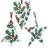 GISELA GRAHAM HOLLY TIN HEART/TREE/STAR