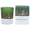 GISELA GRAHAM ROBIN GREEN GLASS SCENTED MINI BOXED CANDLE