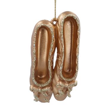 GISELA GRAHAM GOLD ACRYLIC BALLET SHOES