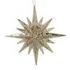 GISELA GRAHAM TWO-TONE GOLD GLITTER/ACRYLIC BETHLEHEM STAR
