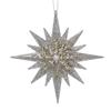 GISELA GRAHAM GOLD/SILVER GLITTER/ACRYLIC BETHLEHEM STAR