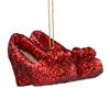 GISELA GRAHAM RESIN RED GLITTER SLIPPERS