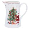 GISELA GRAHAM NOSTALGIA SANTA/TREE NEW BONE CHINA JUG MED