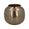 GISELA GRAHAM GOLD METAL BALL VASE