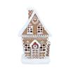 GISELA GRAHAM WHITE ICED LED GINGERBREAD HOUSE MED