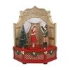 GISELA GRAHAM RED/GOLD SPINNING BALLERINA MUSIC BOX
