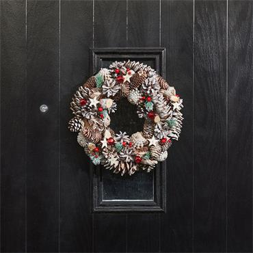 THREE KINGS FROSTSTAR WREATH, 50CM