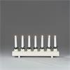 KONSTSMIDE 7 BULB WELCOME LIGHT WHITE LACQUERED WOOD