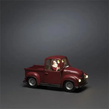 KONSTSMIDE RED PICK-UP TRUCK WATER LANTERN