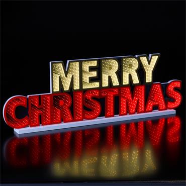 NOMA 22CM INFINITY 'MERRY CHRISTMAS' SIGN