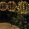NOMA SET OF 3 25CM GLOBE STAKES WITH WARM WHITE LED CONNECTABLE