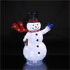 NOMA 1.2M POP UP FLEECE SNOWMAN WITH 120 WHITE LEDS