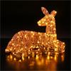NOMA 53CM BROWN ACRYLIC RESTING MUM DEER WITH 130 LEDS
