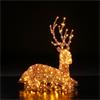 NOMA 85CM BROWN ACRYLIC RESTING DAD DEER WITH 180 LEDS