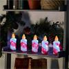 THREE KINGS INLIT ICE FLICKERING CANDLES - SET OF 5