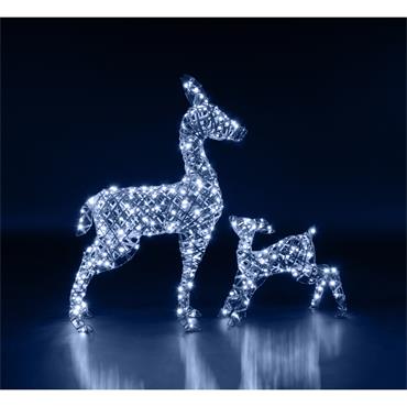 NOMA GREY DUO BULB RATTAN RICHMOND DEER & FAWN 90CM