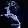 NOMA WHITE FLEXI RICHMOND LEAPING STAG 1.5M