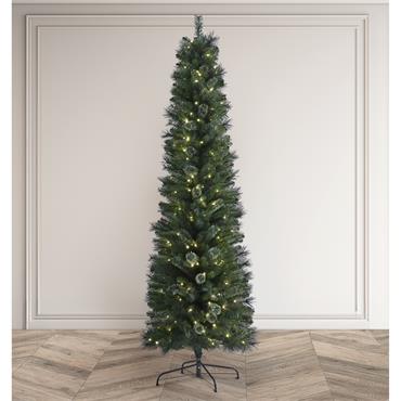 BRAMPTON PINE 7.5FT ARTIFICIAL CHRISTMAS TREE PRELIT